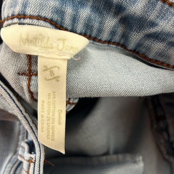 Matilda Jane Enchanted Garden Secret Stretch Boyfriend Jeans SZ 8 - Picture 7 of 7